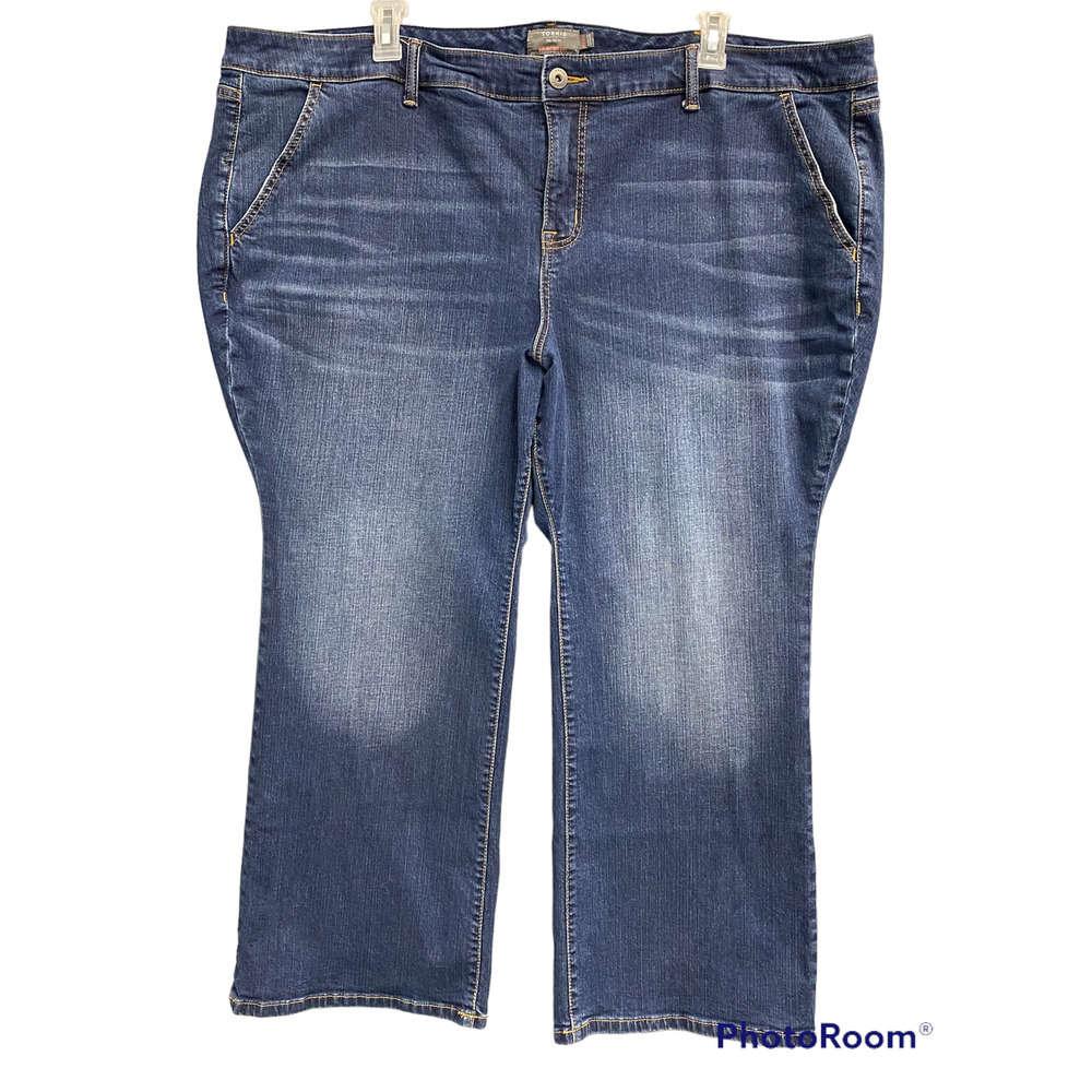 Torrid Mid-Rise Slim Boot Jeans,  SZ 28 Extra Short